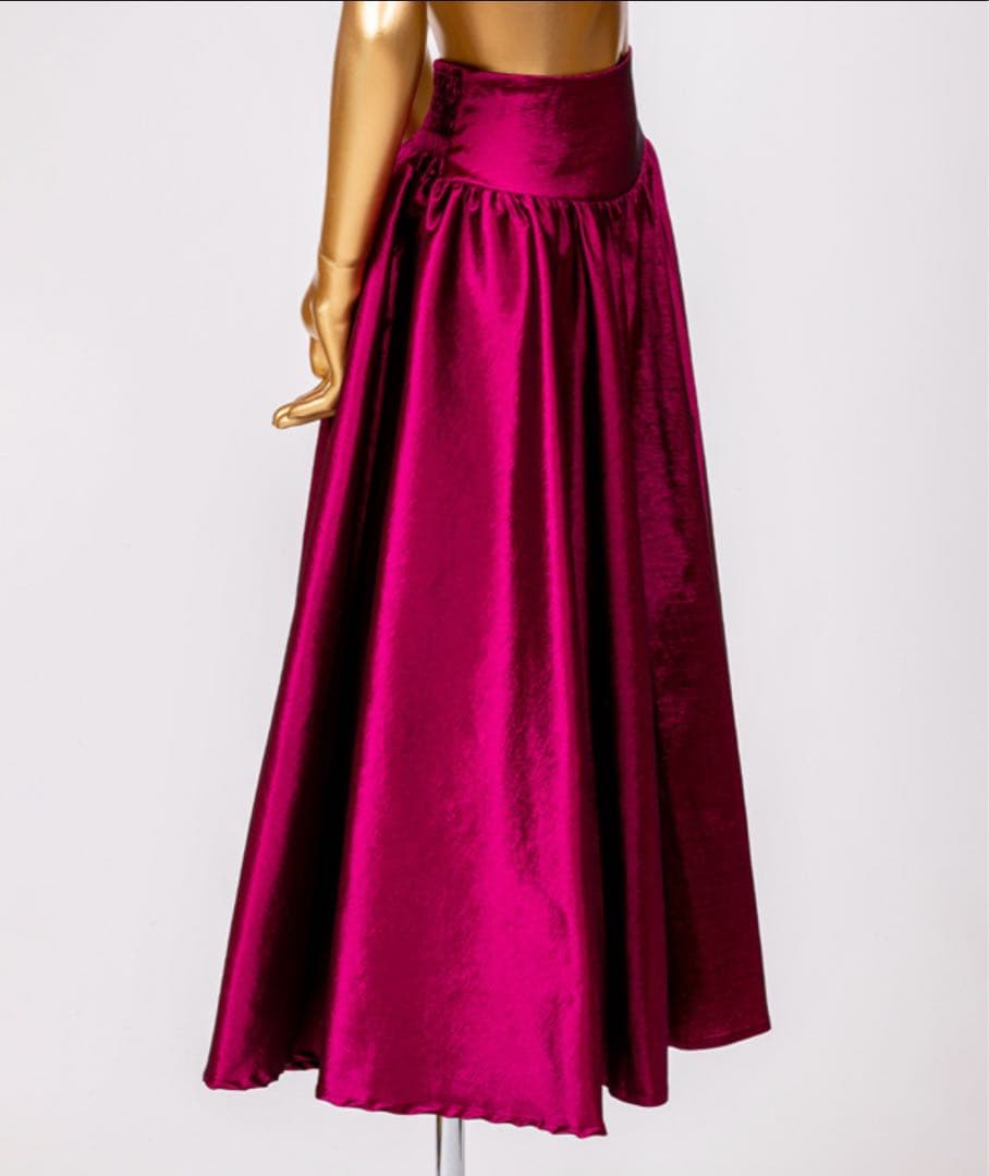 mmj マウナロア フラダンス 衣装 スカート 赤 ワインレッド ハワイアン