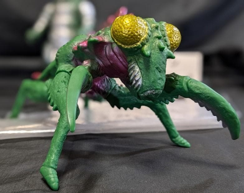 ミニラ（ブルマァク復刻）＆カマキラス（マルサン）ソフビフィギュア２体セット＋１