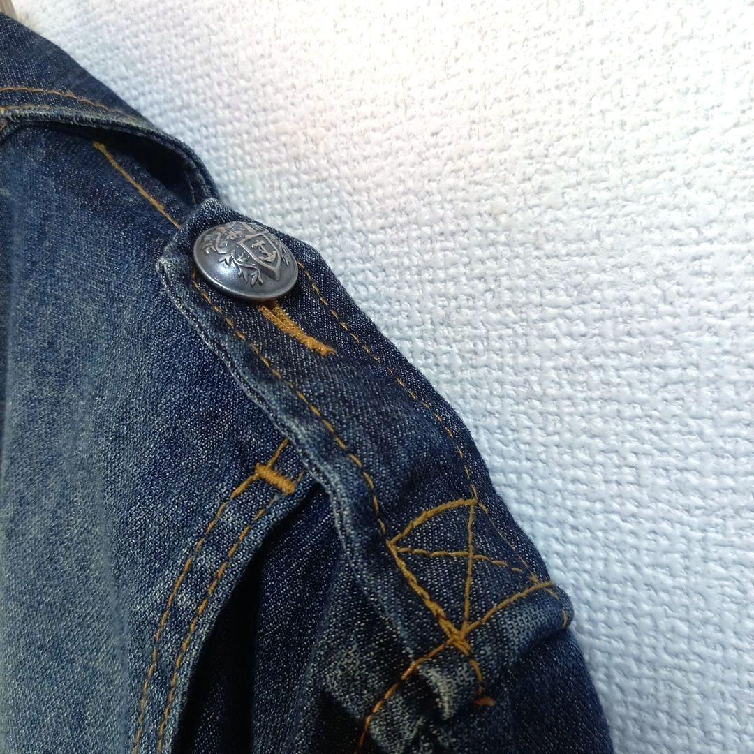 ルパート ダメージ加工デニムつなぎ オールインワン バンソン ヒゲ 色落ち