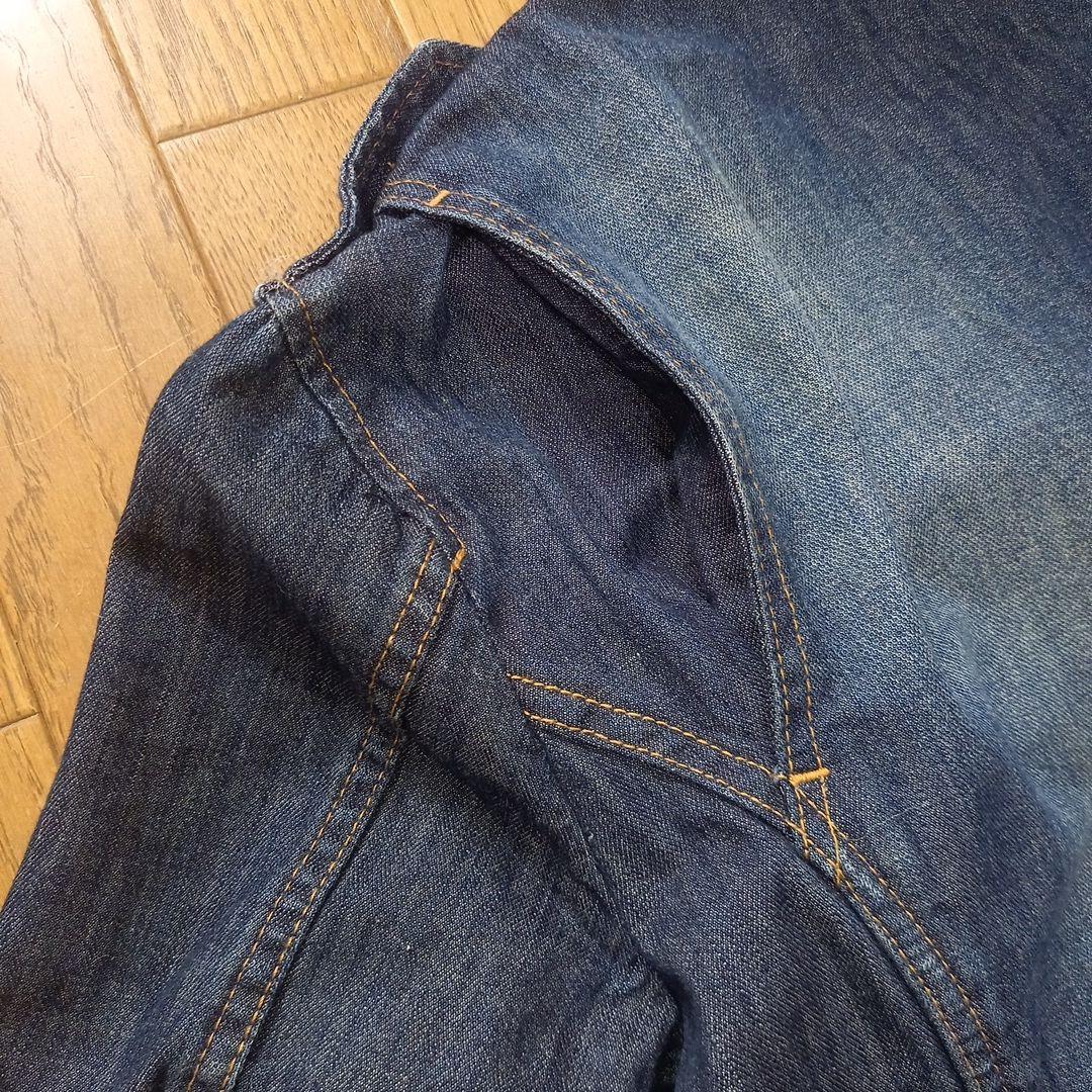 ルパート ダメージ加工デニムつなぎ オールインワン バンソン ヒゲ 色落ち