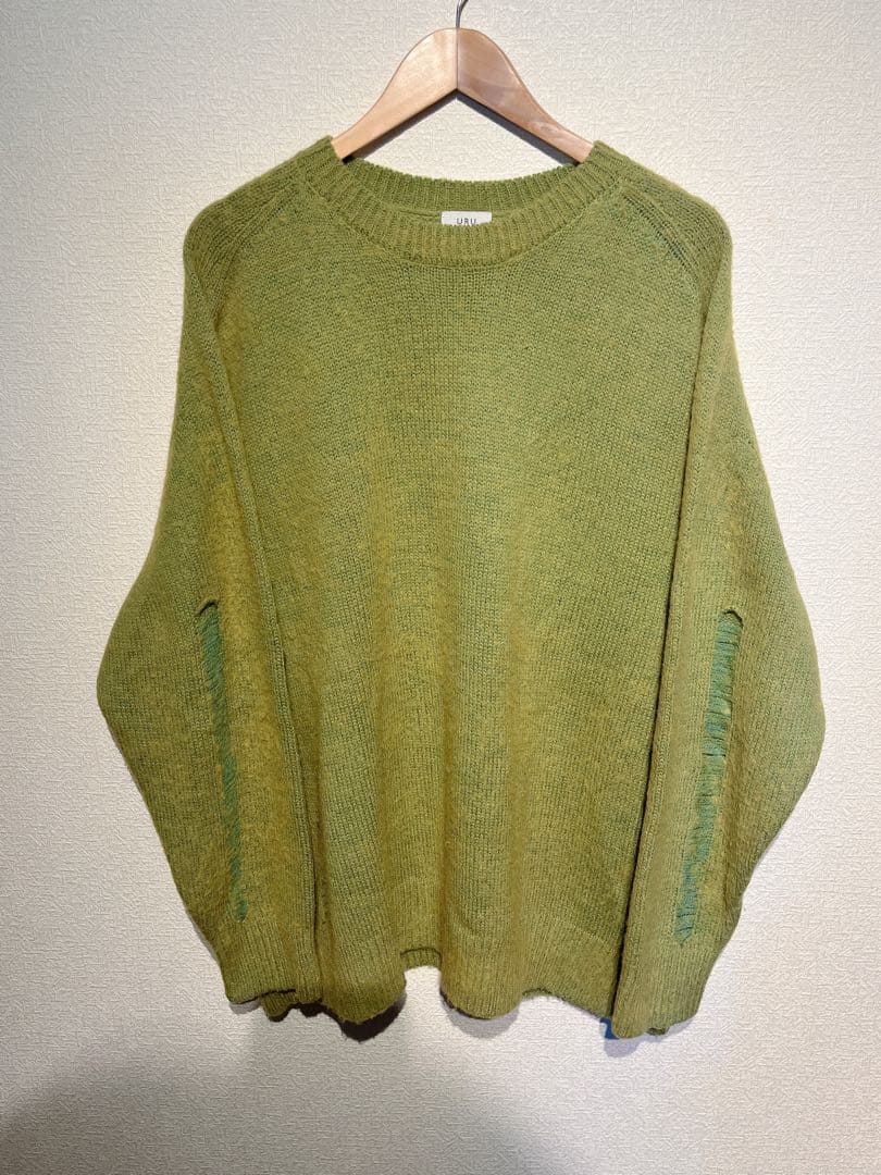 URU（ウル）ベビーアルパカ混ニットセーター　Fサイズ