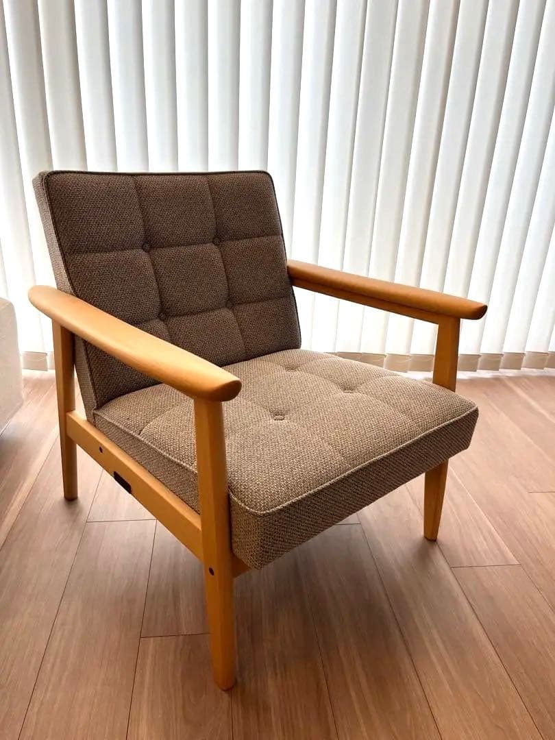 カリモク60 Kチェア（単品）　ミストグレー　1/2