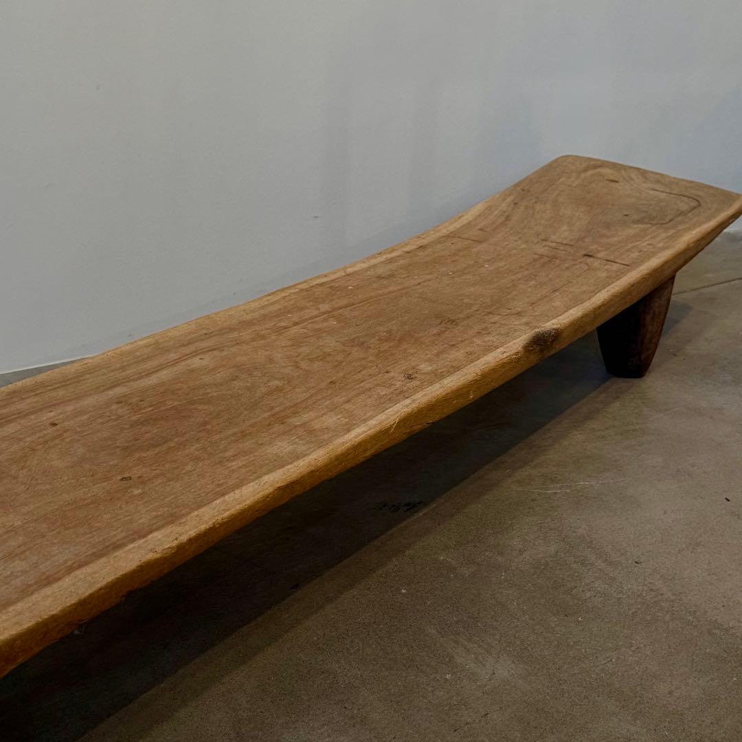 【超希少】セヌフォ族 デイベッド 木彫ベンチ 西アフリカ民藝 180cm