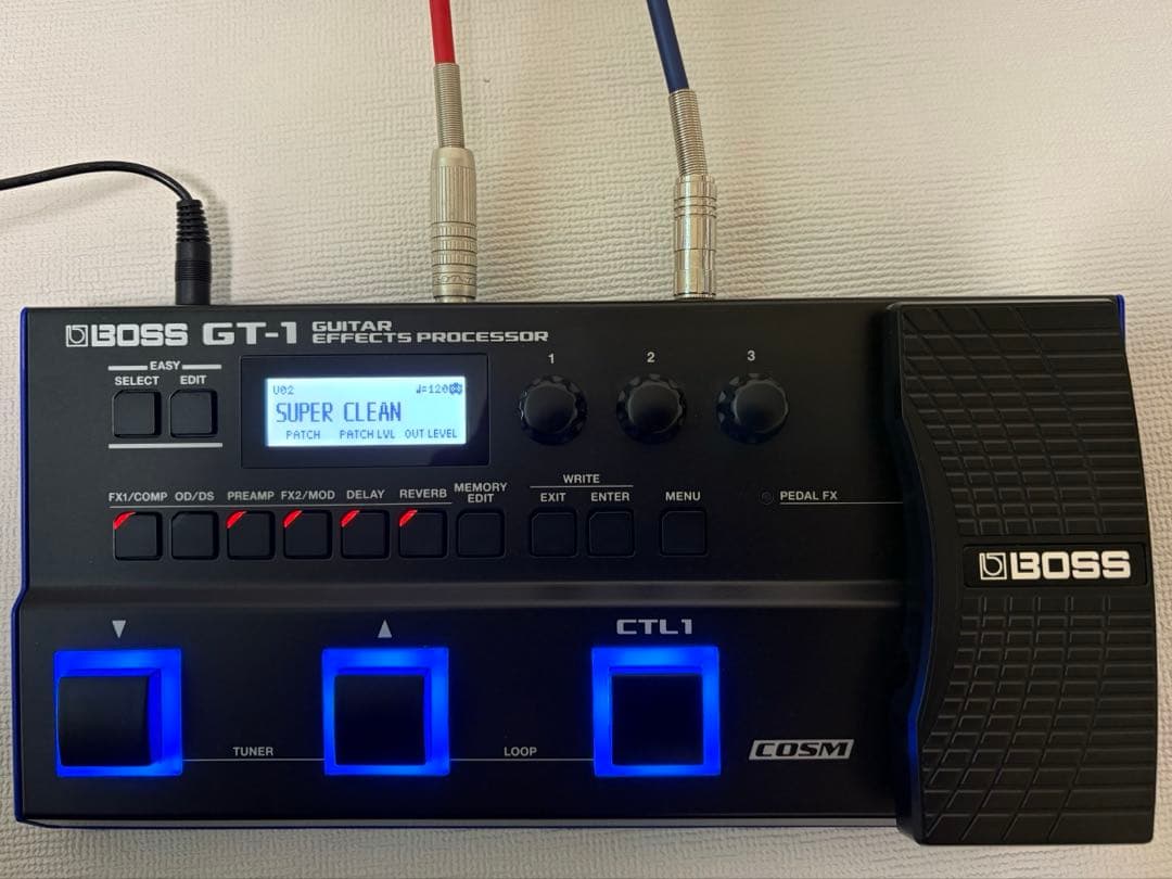 BOSS GT-1 マルチエフェクター 純正アダプター付きセット
