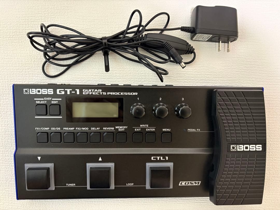 BOSS GT-1 マルチエフェクター 純正アダプター付きセット