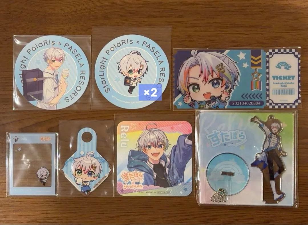 すたぽら Relu スイパラ パセラ コースター 初期アクスタ