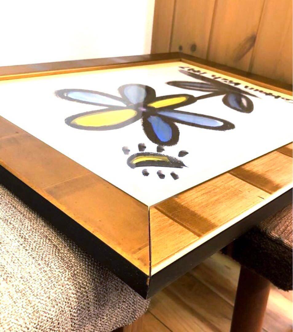 Cokkun Vich コックン・ヴィッチ「花」現代アート 額入り絵画