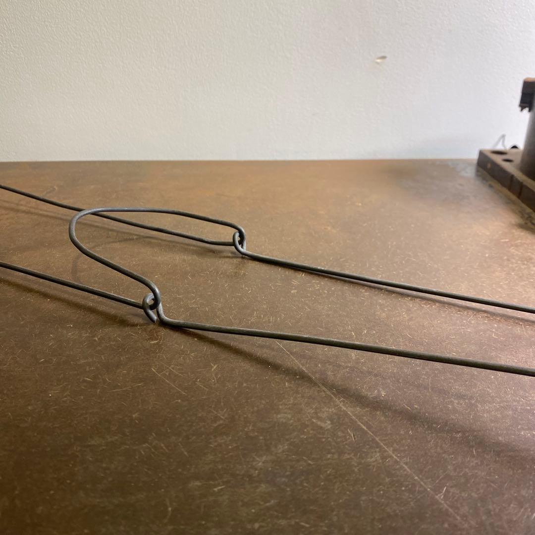 錆鉄自在鉤と古い鉄製の物掛け 二点セット