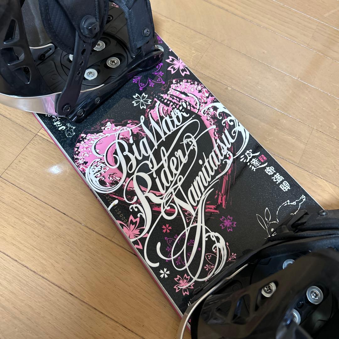 波達　レディース スノーボード 板 139cm ビンディング付き 初心者向け