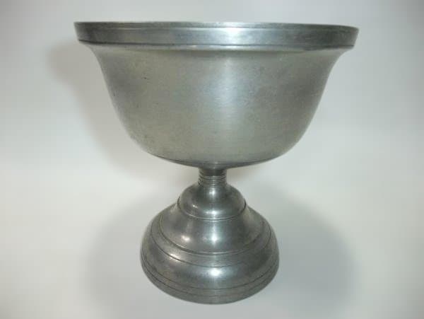 酒器 古い 本錫 盃洗 錫製 579ｇ 時代物 骨董 古美術