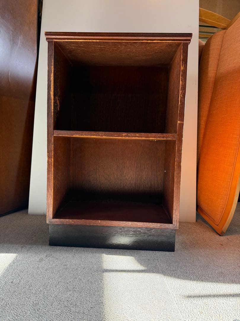 昭和レトロ 木製本棚 背板付き オープンシェルフ 飾り棚 ヴィンテージ