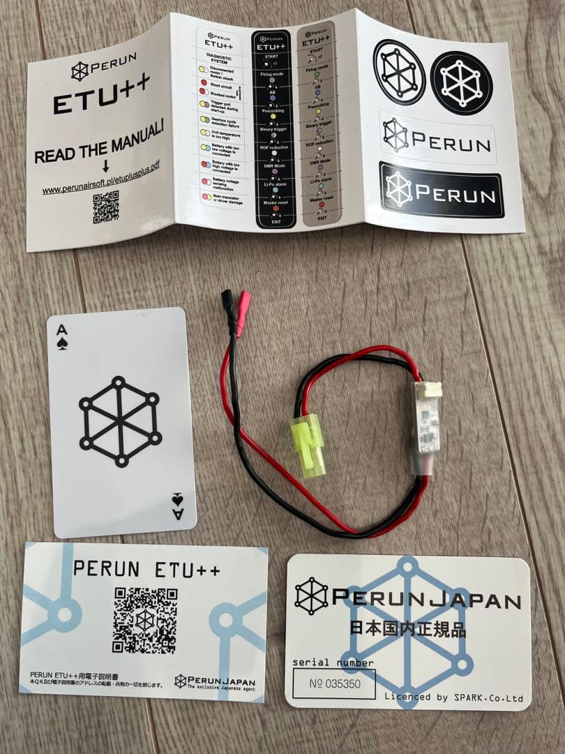 Perun ETU++ ぺルン　g&gにて使用　トイガン用パーツ