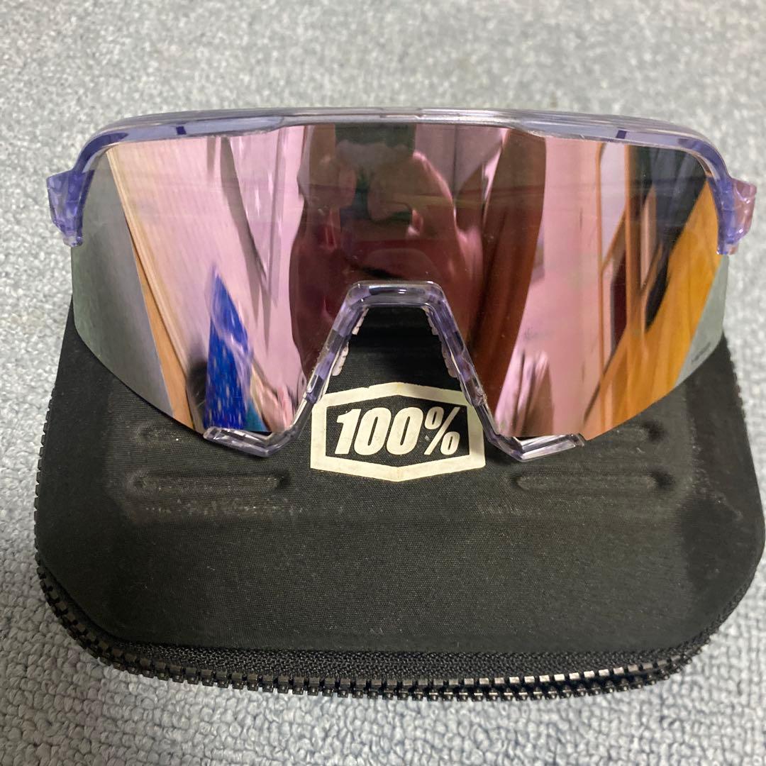 100% サングラス ピンクレンズ ケース付き