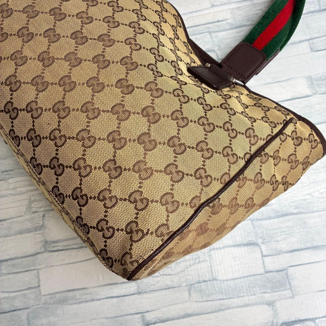 極美品　150 GUCCI グッチ　ハンドバッグ　トートバッグ　GG柄 kq4
