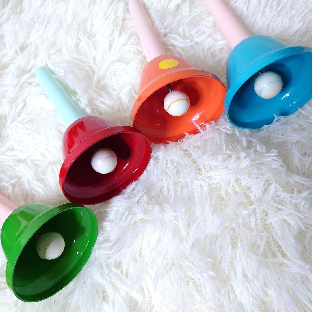 【美品】ウチダ ハンドベル ミュージックベル 23音 専用スタンド・バック付き