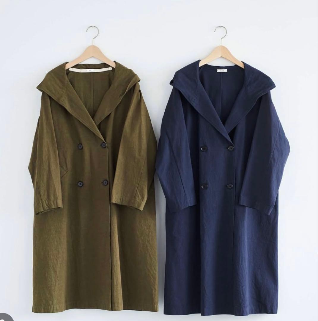 【訳アリ値下げ】HAU coat canvas カーキ　コート　キャンバス　ハウ
