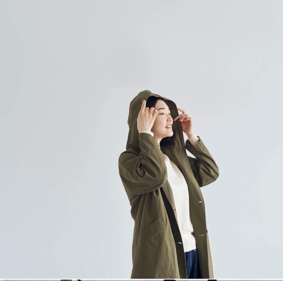 【訳アリ値下げ】HAU coat canvas カーキ　コート　キャンバス　ハウ