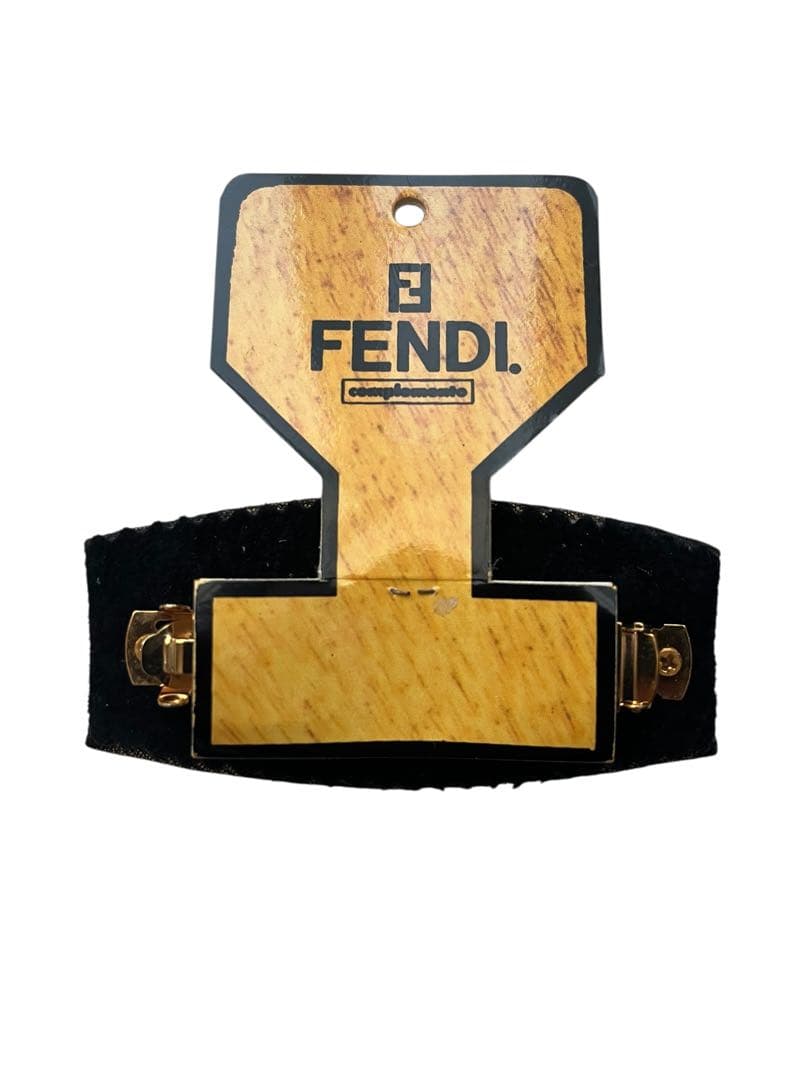 【未使用】FENDI フェンディ　バレッタ　vintage ズッカ柄