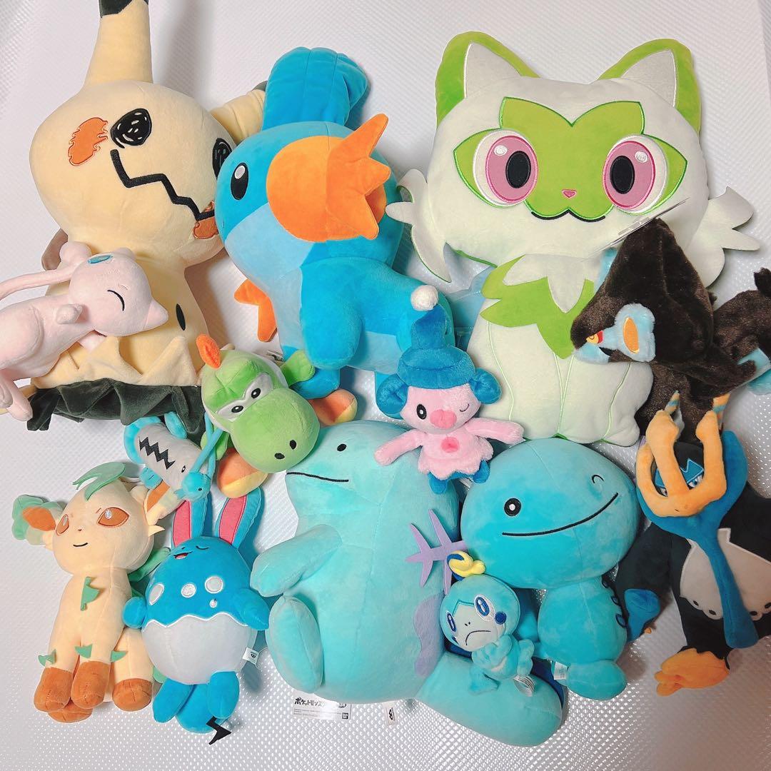 ポケモン　めちゃもふぐっど　ほぺぴた　ぬいぐるみ　ウパー　ヌオー　マリルリ