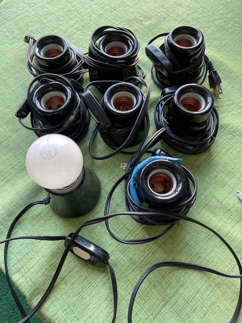 陶器製シーリング照明器具8個