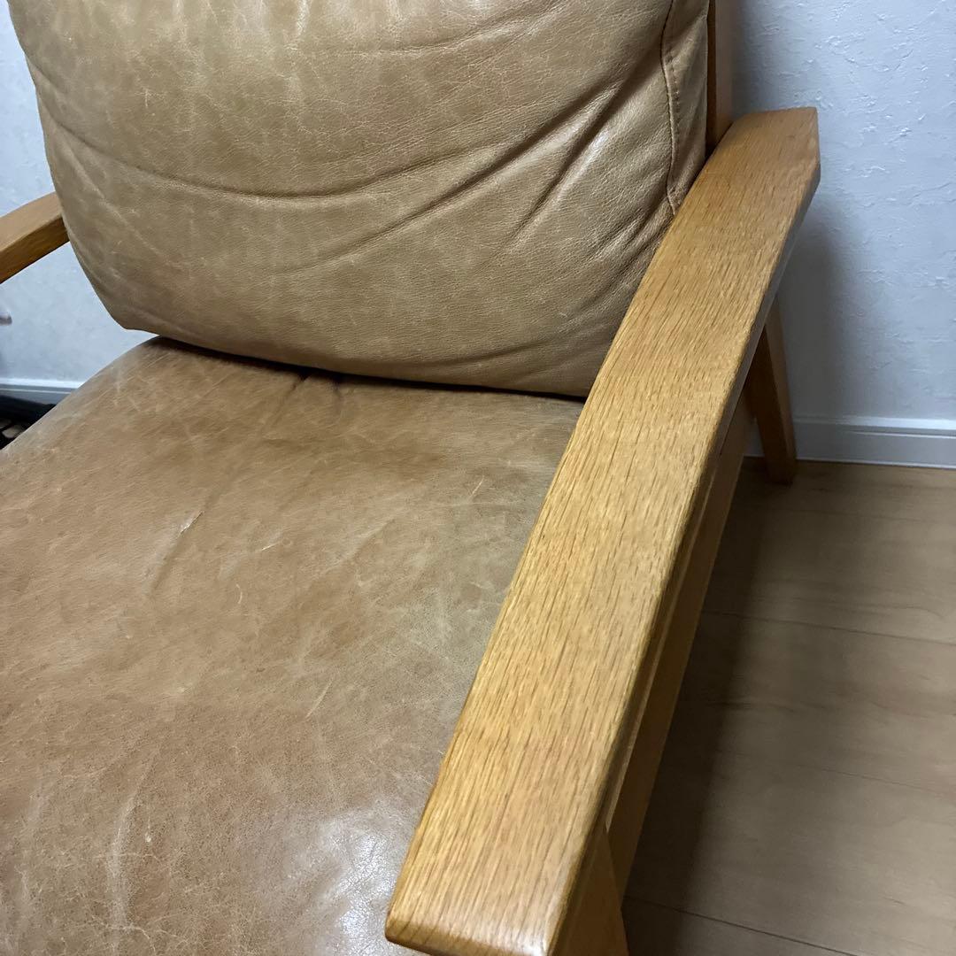 専用①【アーバンリサーチドアーズ】ソファ 1P オーク無垢材　オッドマン付