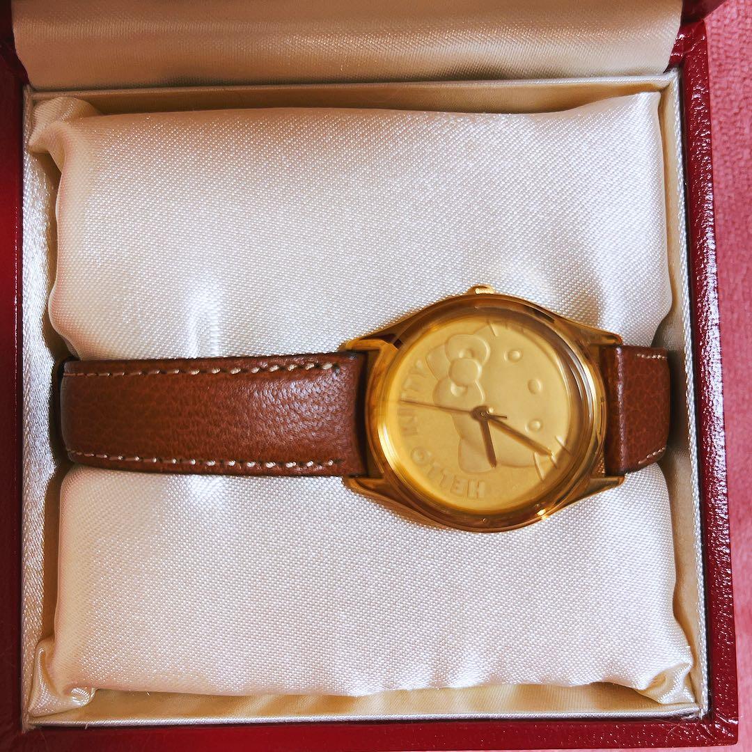 希少レア　ハローキティ　腕時計　2004 平成レトロ　サンリオ　時計　ベルト