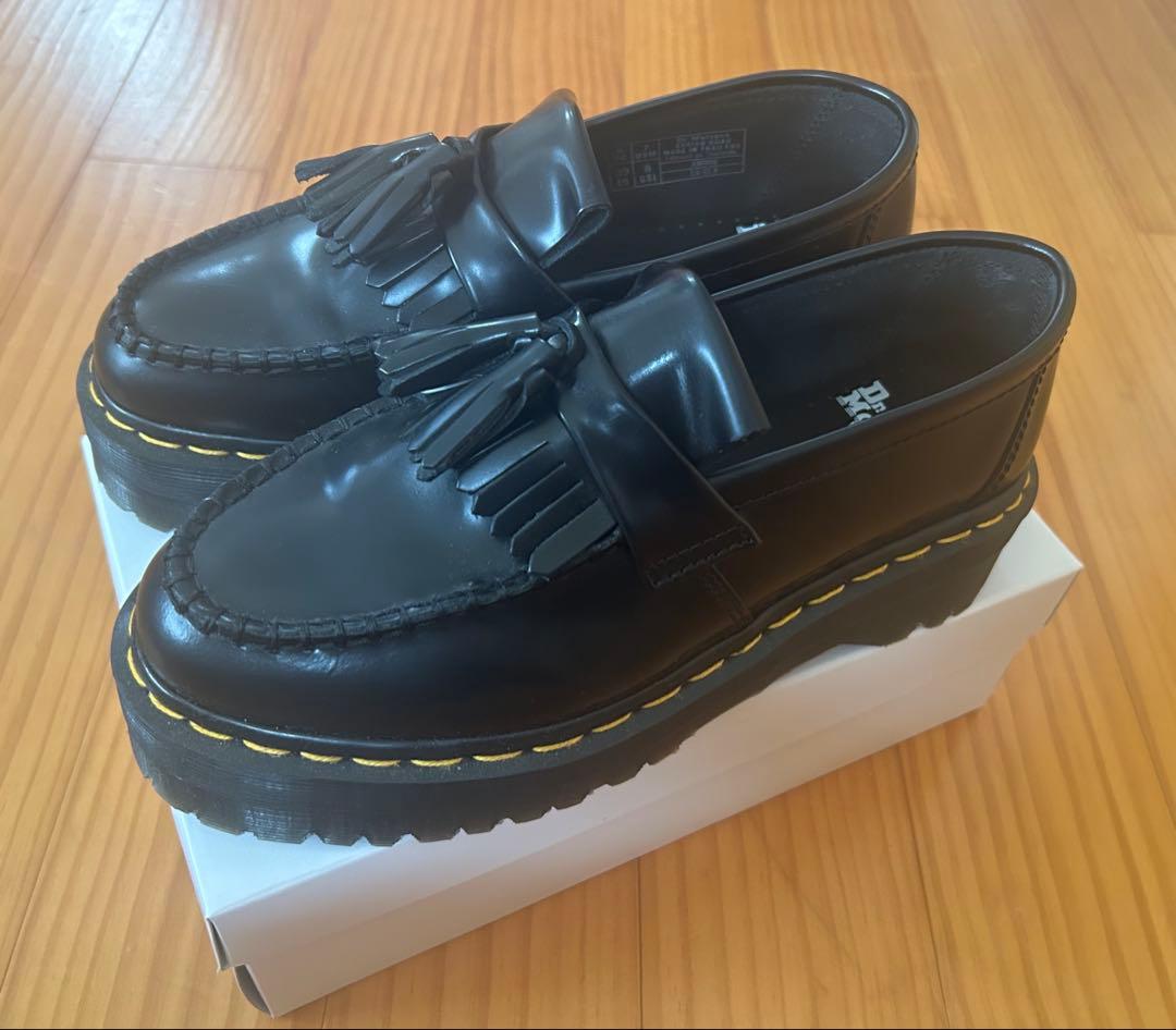 ドクターマーチン　エイドリアン　クアッド　UK6 タッセルローファー　ブラック