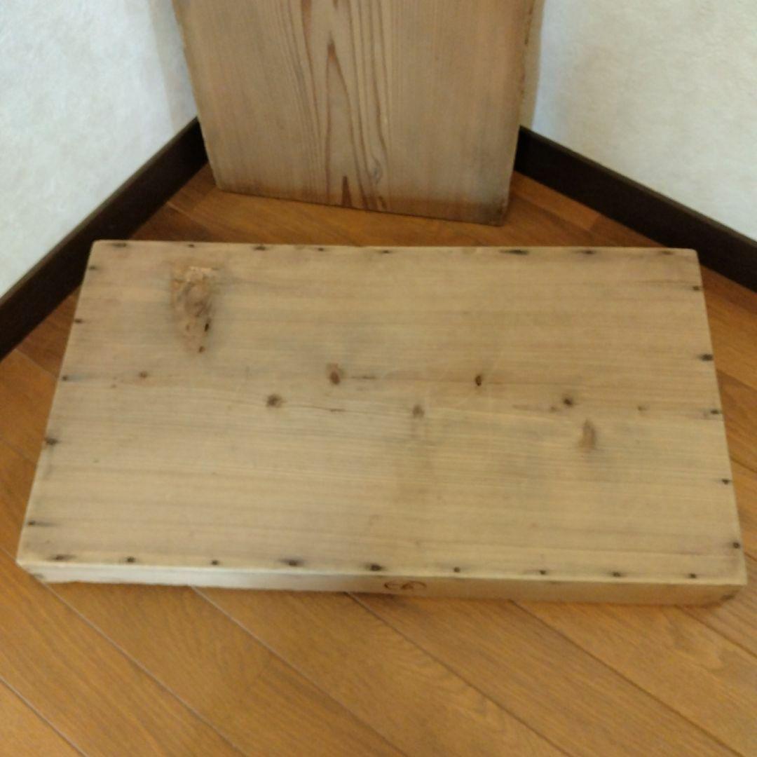 昭和レトロ　もろぶた　餅箱　蓋付き 5段　焼印　木製　古道具