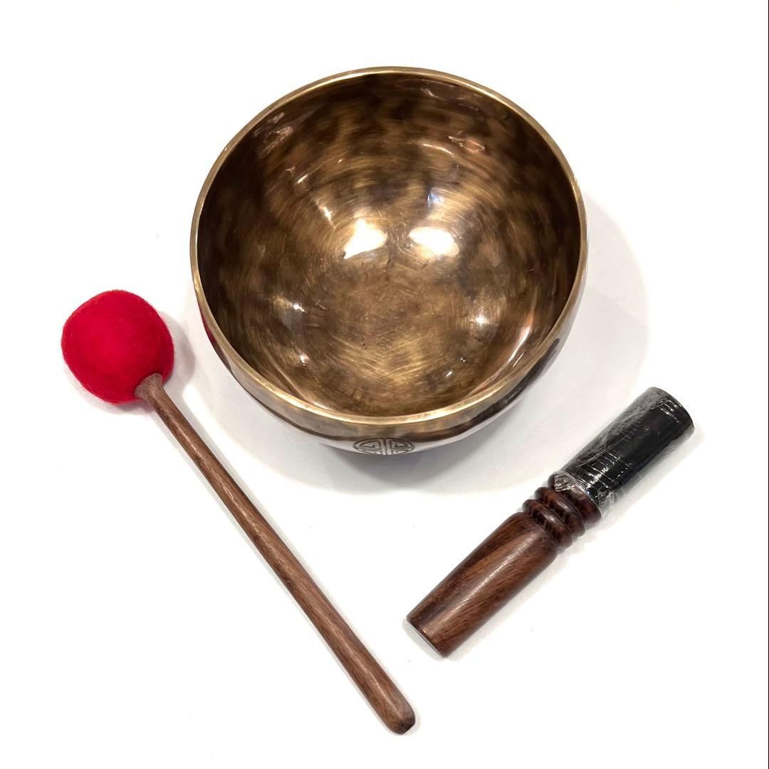 フルムーン タイガーディム15cm D音 シンギングボウル 手打ち