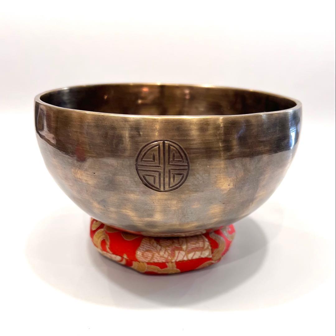 フルムーン タイガーディム15cm D音 シンギングボウル 手打ち