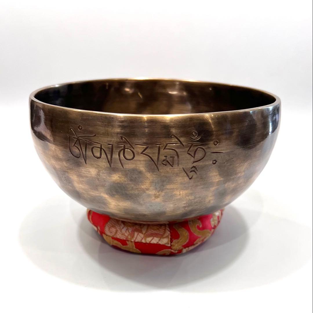 フルムーン タイガーディム15cm D音 シンギングボウル 手打ち