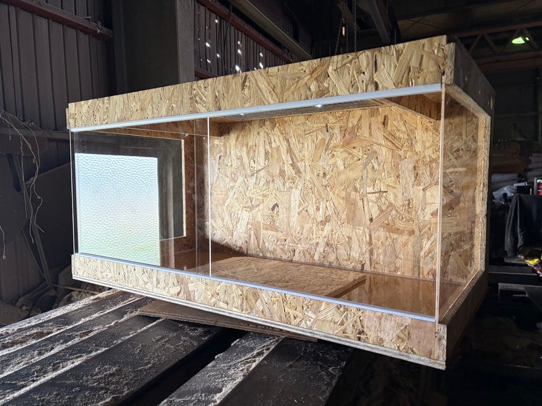 ユウ　904545サイドアクリル　天板金網コーキングワンタッチロック