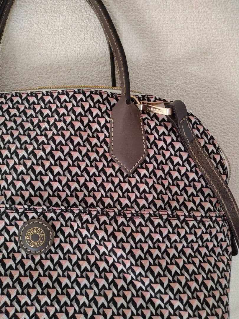 ROBERTA PIERI ロベルタピエリ　バッグ　ピンクベージュ　TATAMI