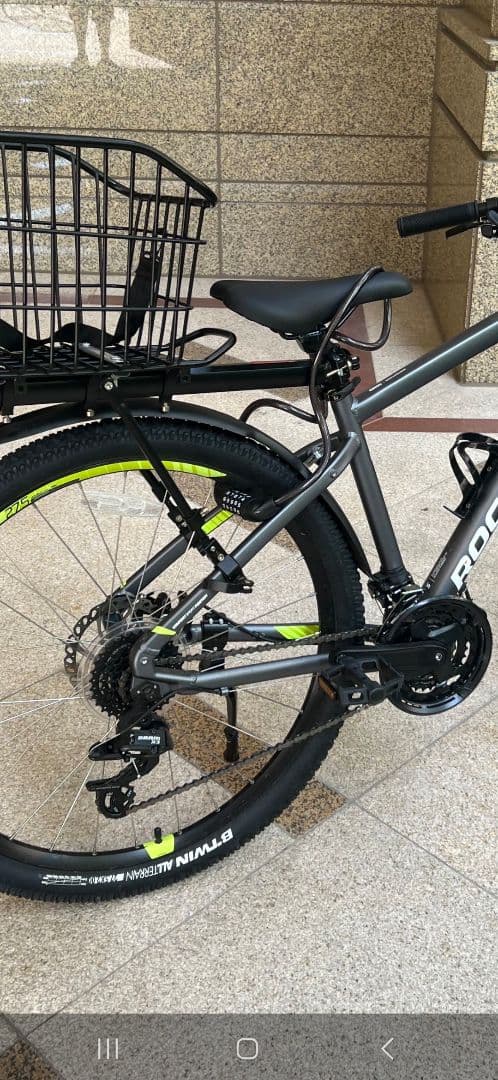 Rockrider 自転車 27.5インチ グレー 7段変速、９～11歳向き