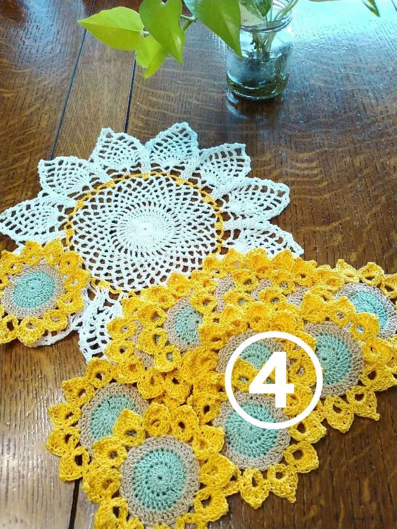 ・*☆レース編み　ドイリー　handmadeNo.366*・☆