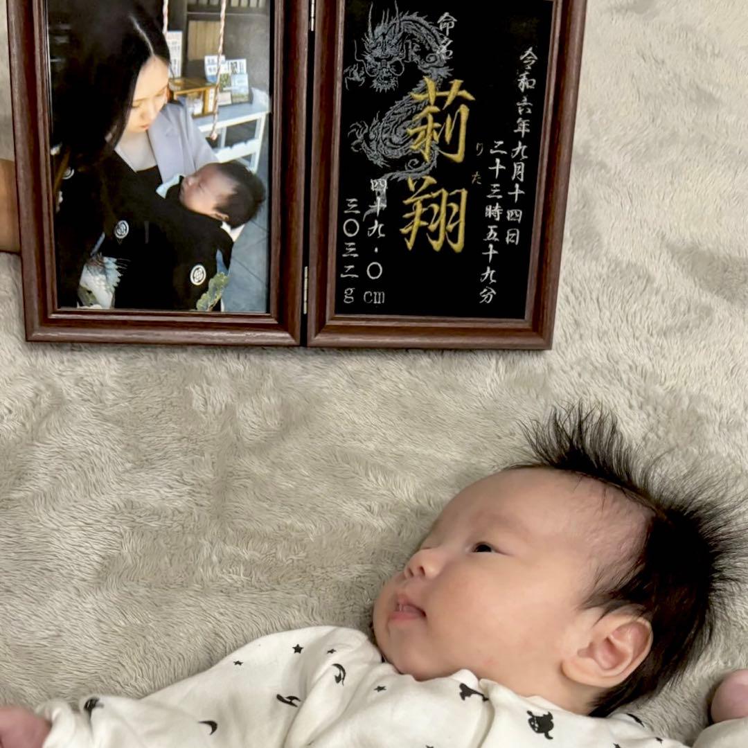 刺繍 命名紙 命名書 名前旗 出産祝い 内祝い 男の子 女の子 名入れ 名前入り