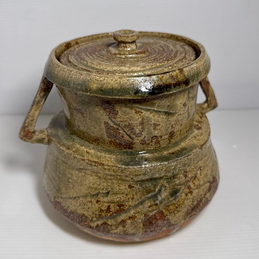 作家物 水指 耳付き 茶道具 陶器
