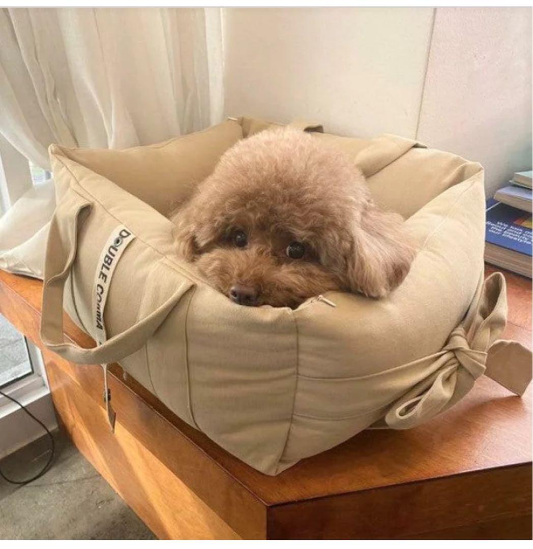 【DOUBLE COMMA】multi cushion bag ベージュ