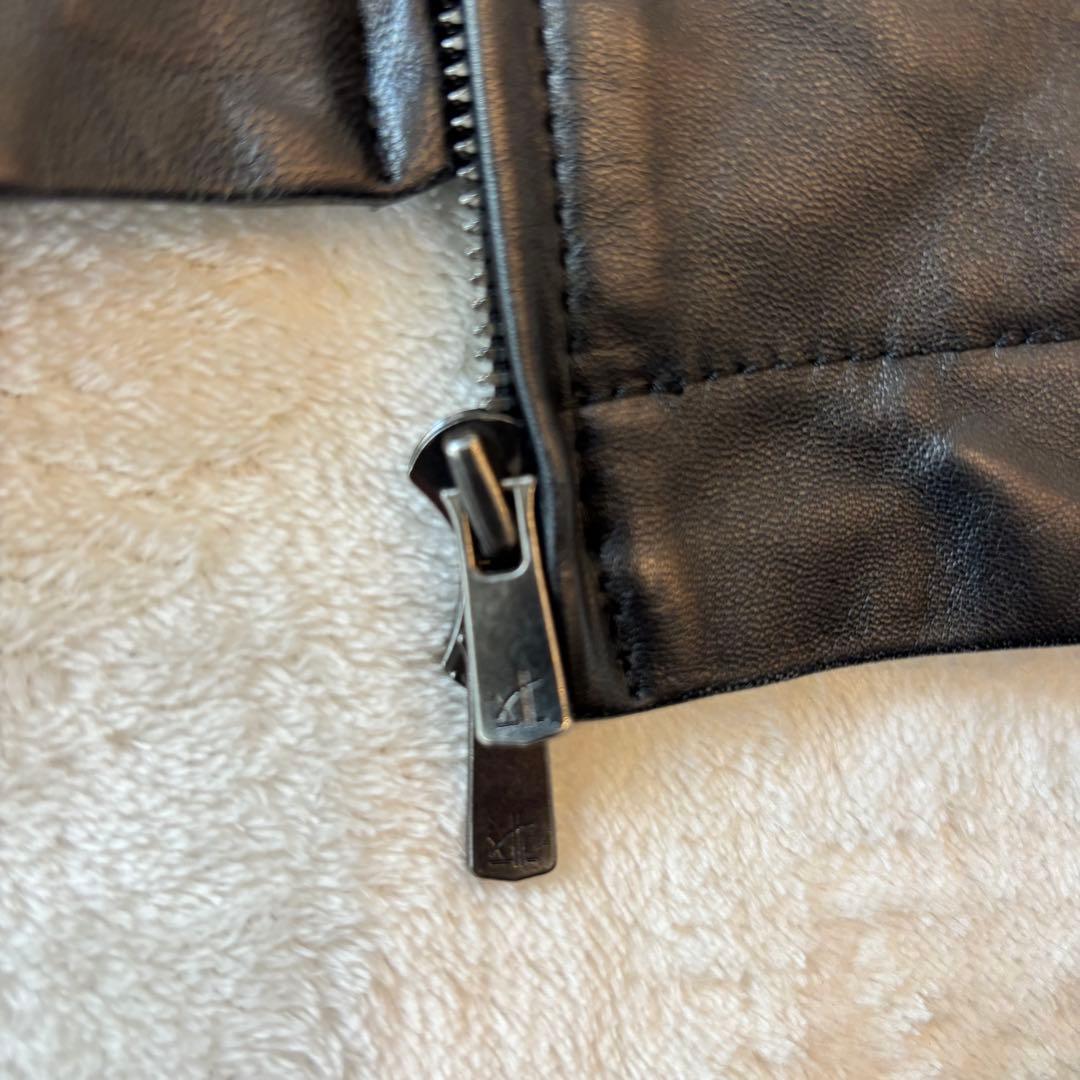 【極美品】23区 レザージャケット サイズ48 黒 羊革　ラムレザーライダース