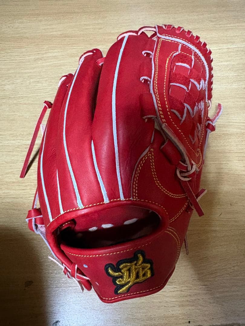 和牛 Jr. 硬式野球グローブ レッド