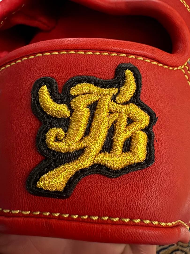 和牛 Jr. 硬式野球グローブ レッド