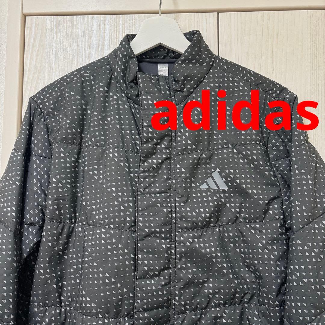 美品　adidas ゴルフウェア　中綿入りナイロンジャケット　アディダス