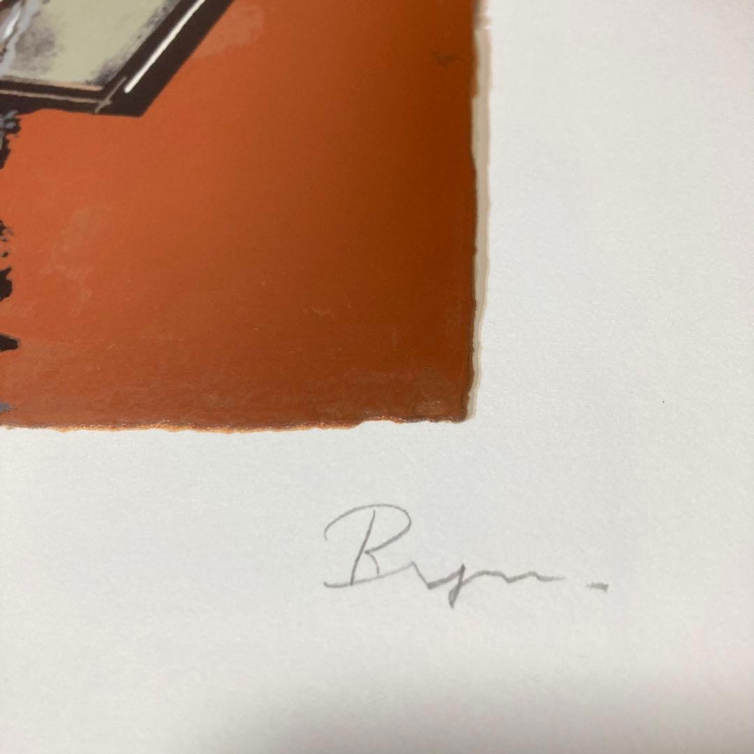 【真作保証】柏本龍太「She is,She Was」リトグラフ 直筆サイン 美人