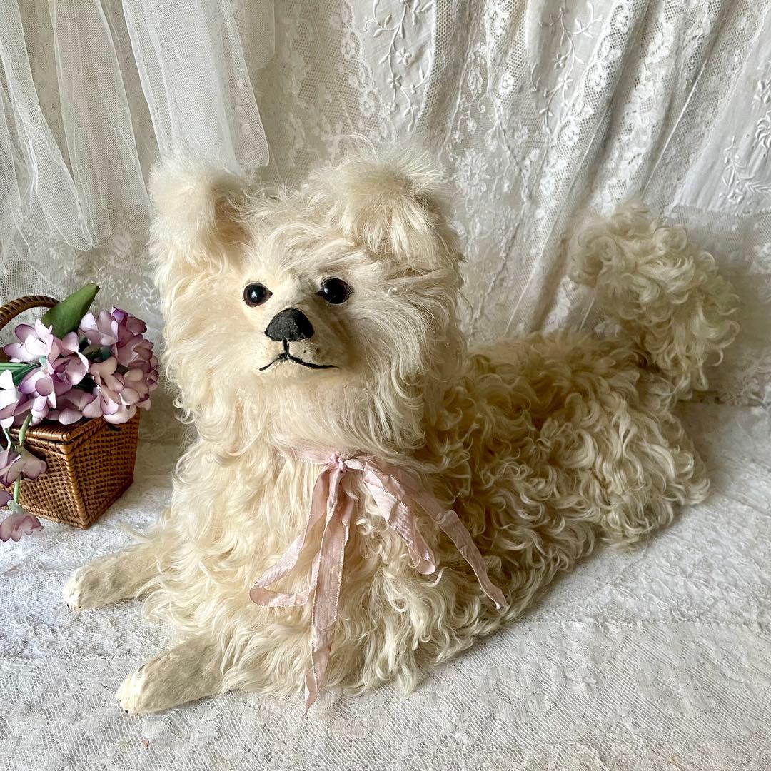 【美品】パジャマドッグ　LOU LOU フランスアンティーク　ドール　ジュモウ犬