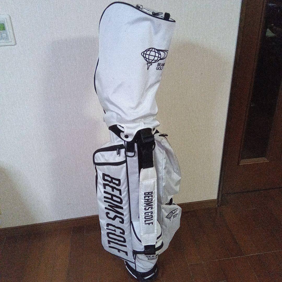 BEAMS GOLF キャディバッグ ホワイト