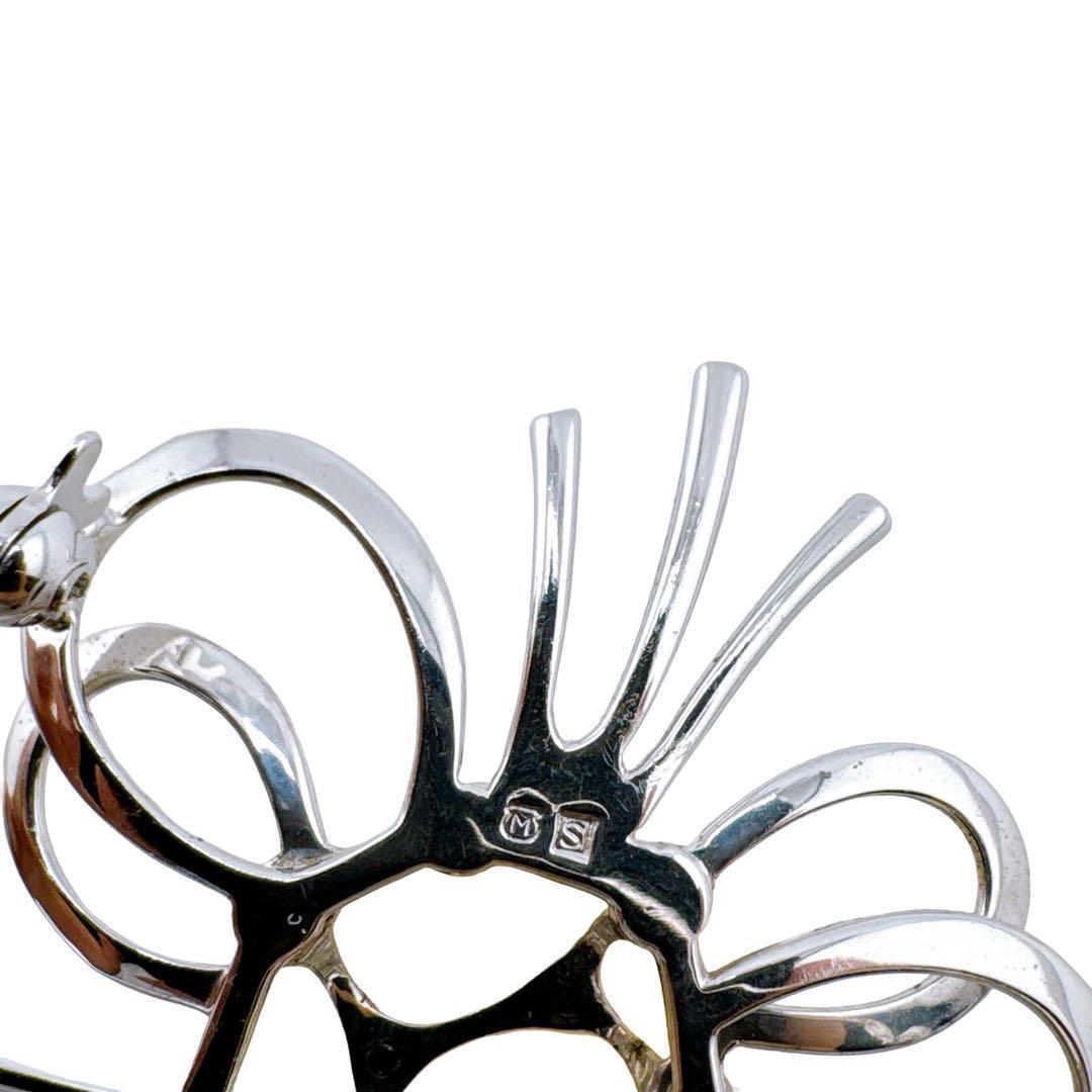 ミキモト 真珠 ブローチ コサージュモチーフ パール SV シルバー 冠婚葬祭