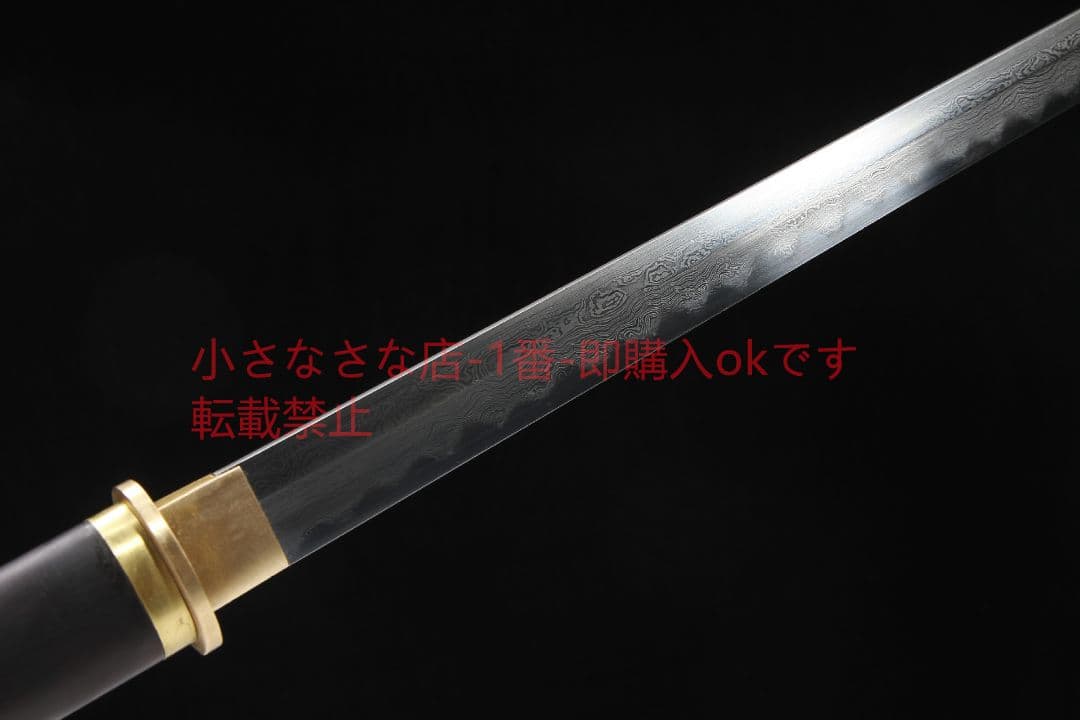横刃上等の黒檀百錬鋼の敷土焼刃 古兵器 武具 刀装具 日本刀 模造刀 居合刀