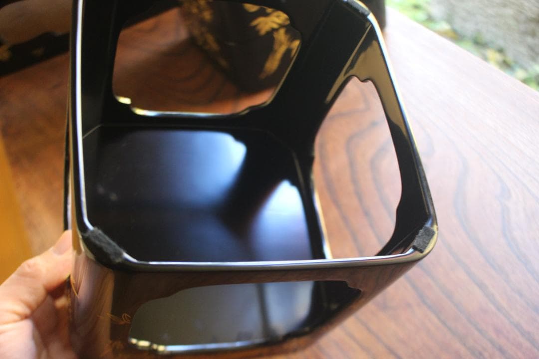 デッドストック！！極上松竹梅鶴亀沈金の映える輪島塗屠蘇器重箱揃い（検重箱お重