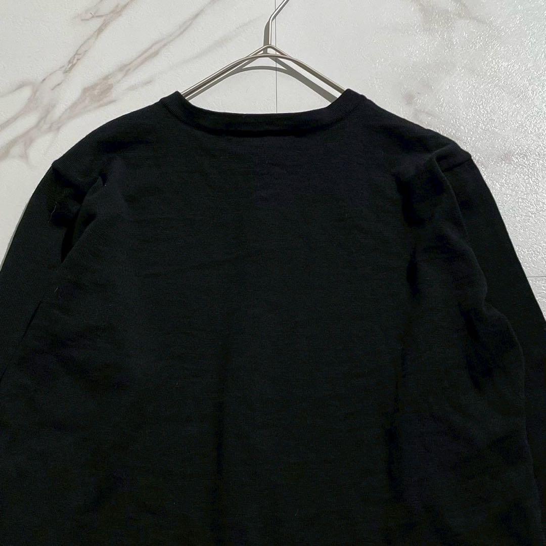 極美品✨LEONARD レオナール カーディガン レース柄 シルク混 M 黒