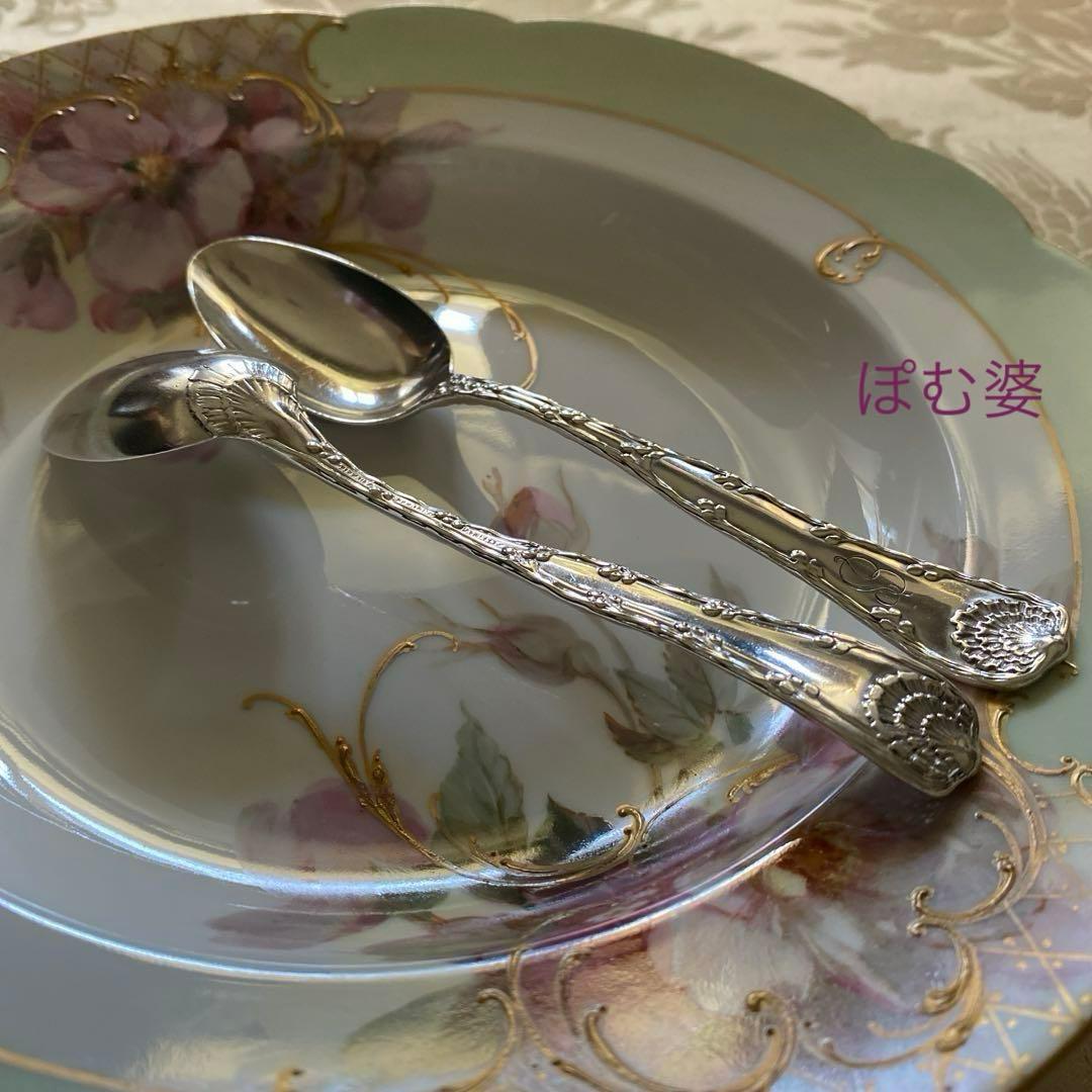 【Tiffany ティファニー】純銀 スターリングシルバー／ティースプーン ２本